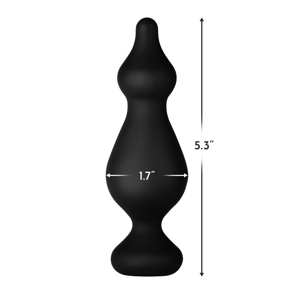 Forto F-30 Pointer Silicone Anal Plug Large Black