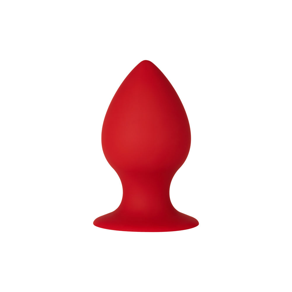 Forto F-98 Cone Silicone Anal Plug Small Red