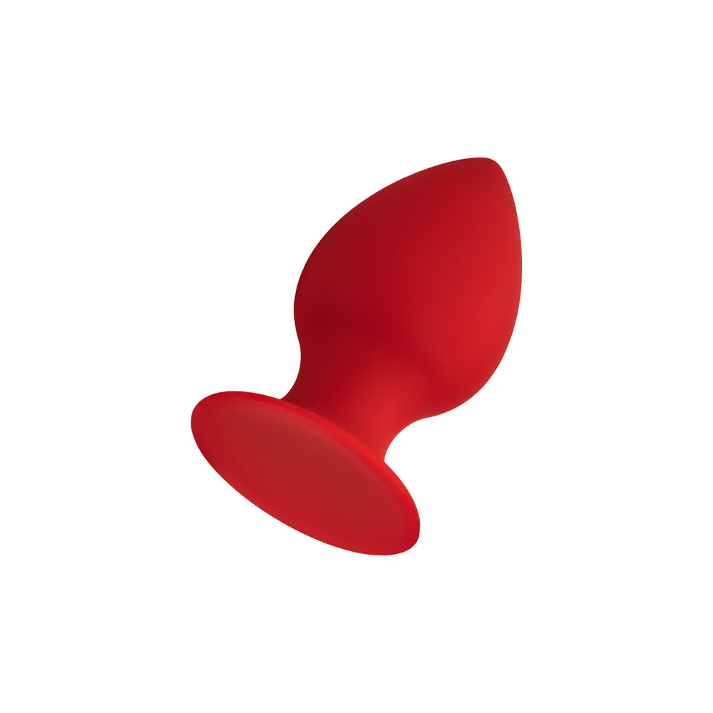 Forto F-98 Cone Silicone Anal Plug Small Red