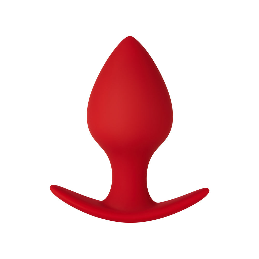 Forto F-60 Spade Silicone Anal Plug Small Red