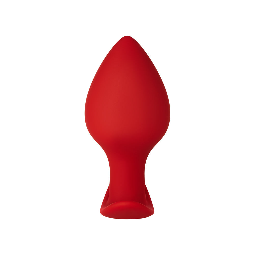 Forto F-60 Spade Silicone Anal Plug Small Red