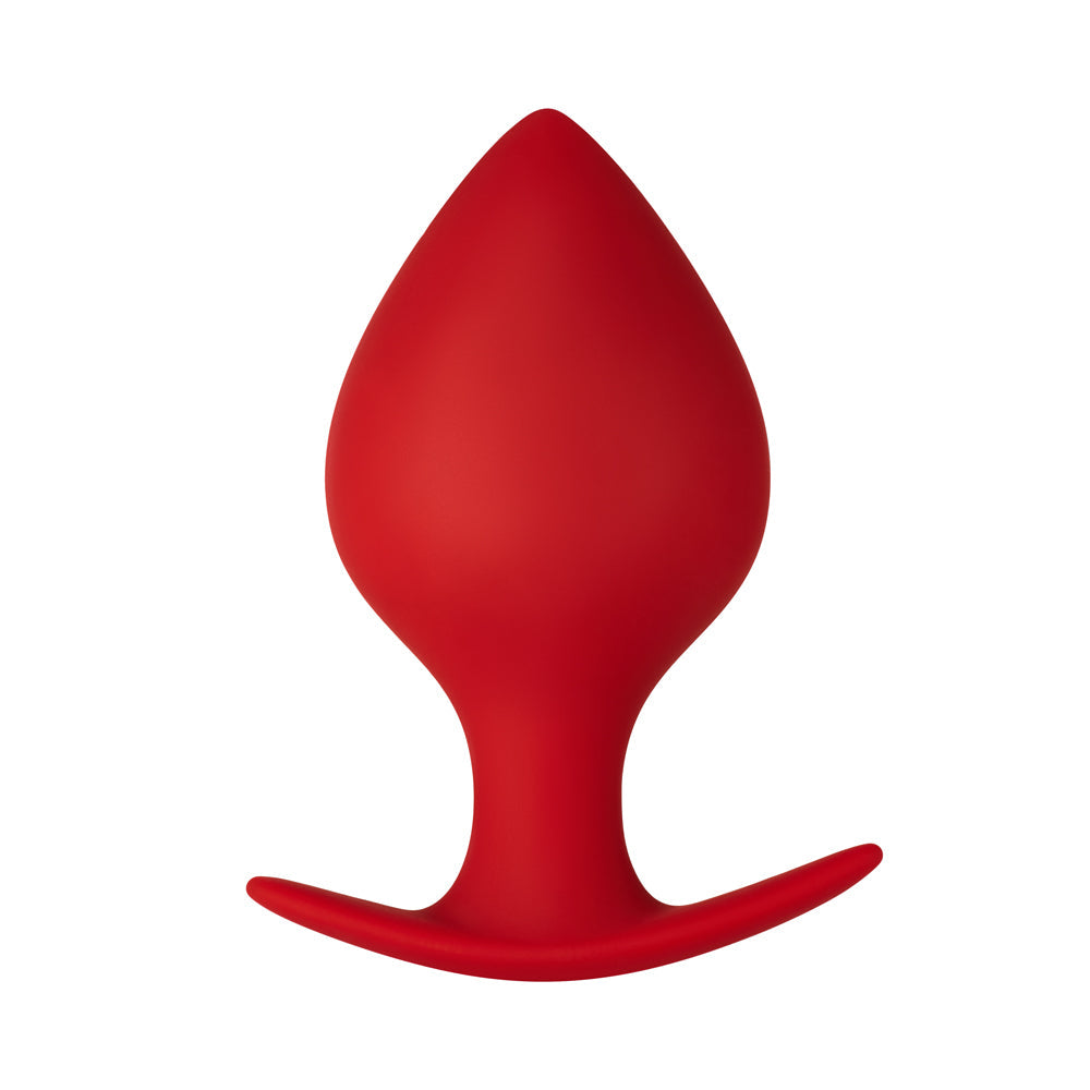 Forto F-60 Spade Silicone Anal Plug Medium Red