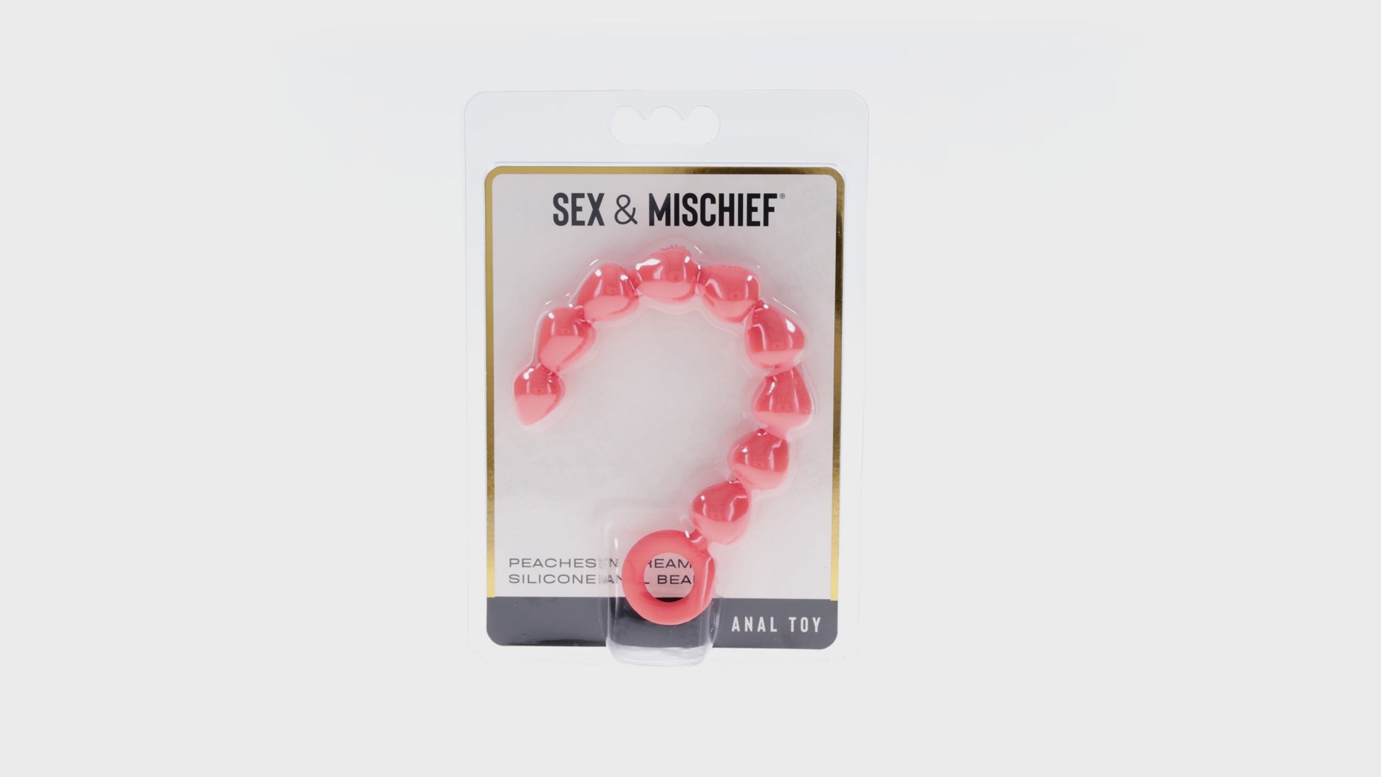 Sportsheets Sex & Mischief Peaches 'n CreaMe Silicone Anal Beads
