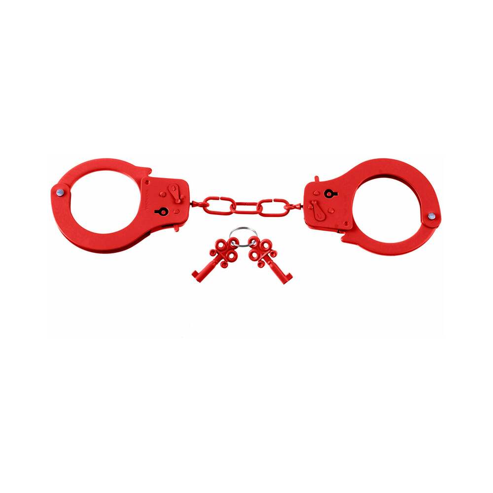 FF Metal Designer Handcuffs Red