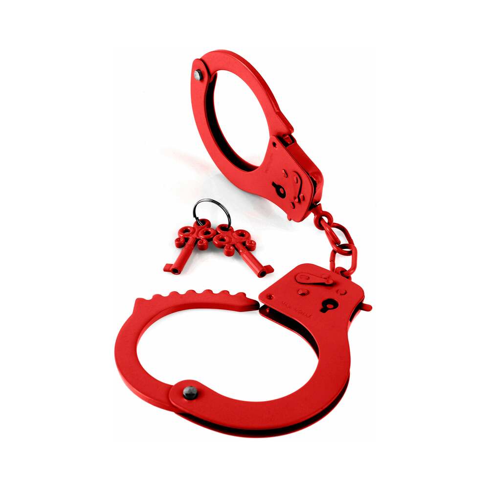 FF Metal Designer Handcuffs Red