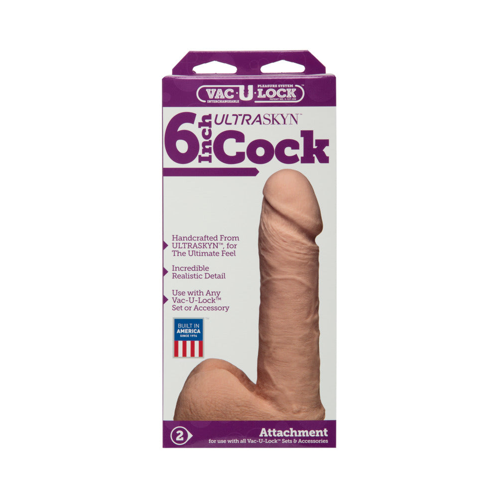 Vac-U-Lock 6in UR3 Cock White