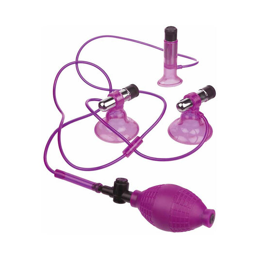 FF Vibrating Triple Suckers Kit Pink