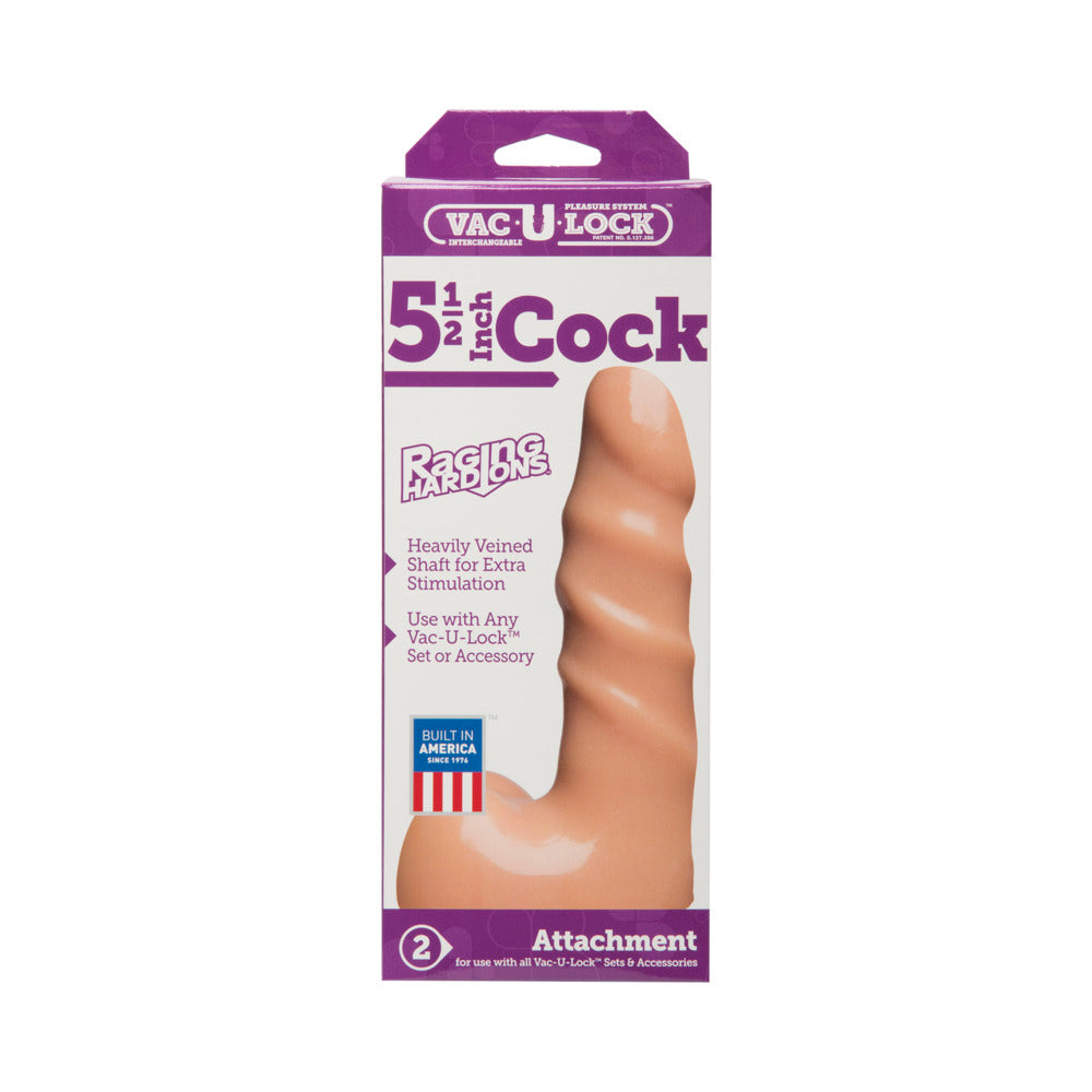 Vac-U-Lock 5.5in Cock Raging Hard-Ons Wh