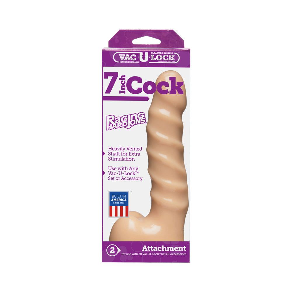 Vac-U-Lock 7in Cock Raging Hard-Ons Wht