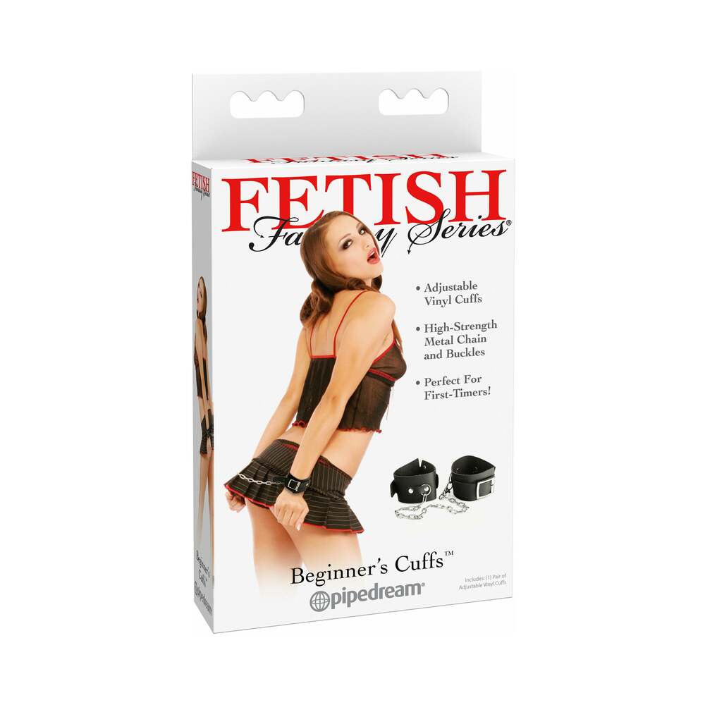 Pipedream Fetish Fantasy Series Adjustable Beginner's Cuffs Black