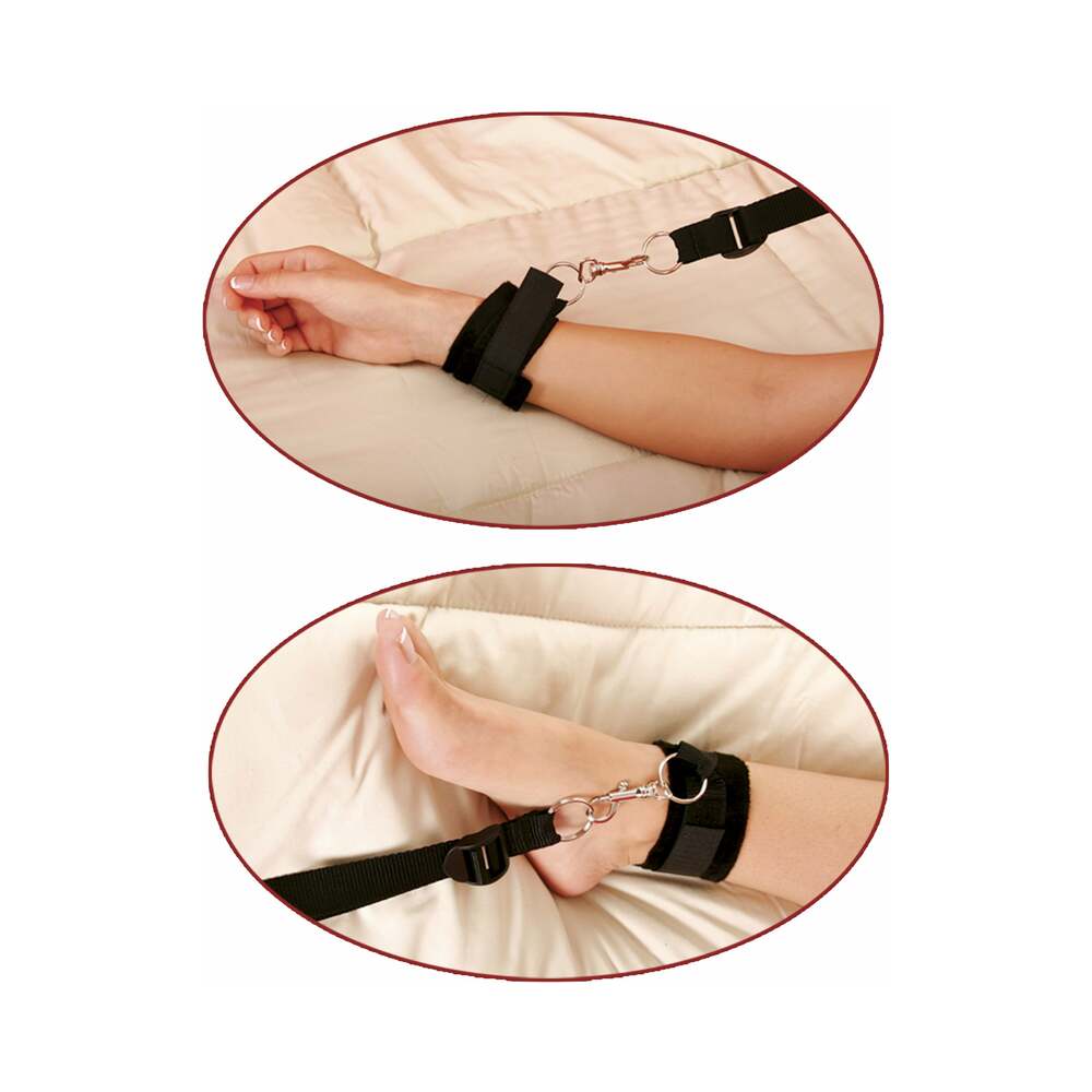 Fetish Fantasy Series Bed Bindings Restraint Kit Black