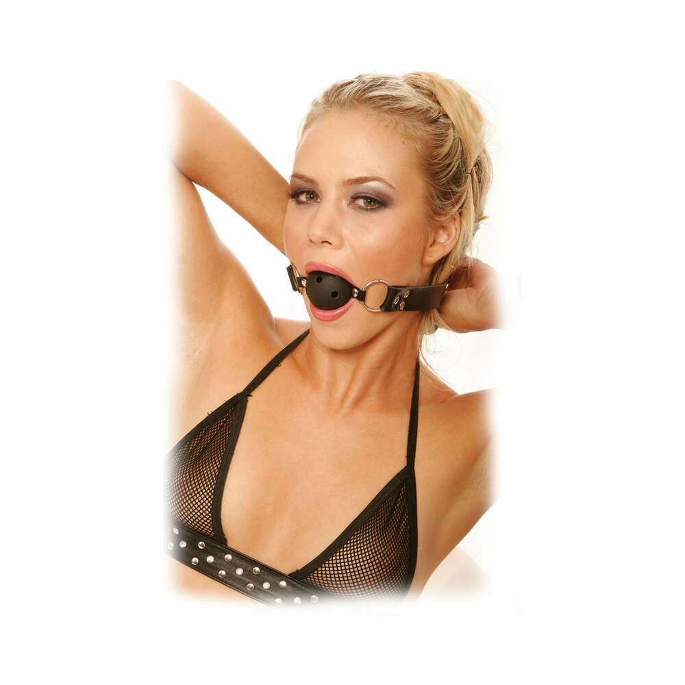 FF Adjustable Breathable Ball Gag Black