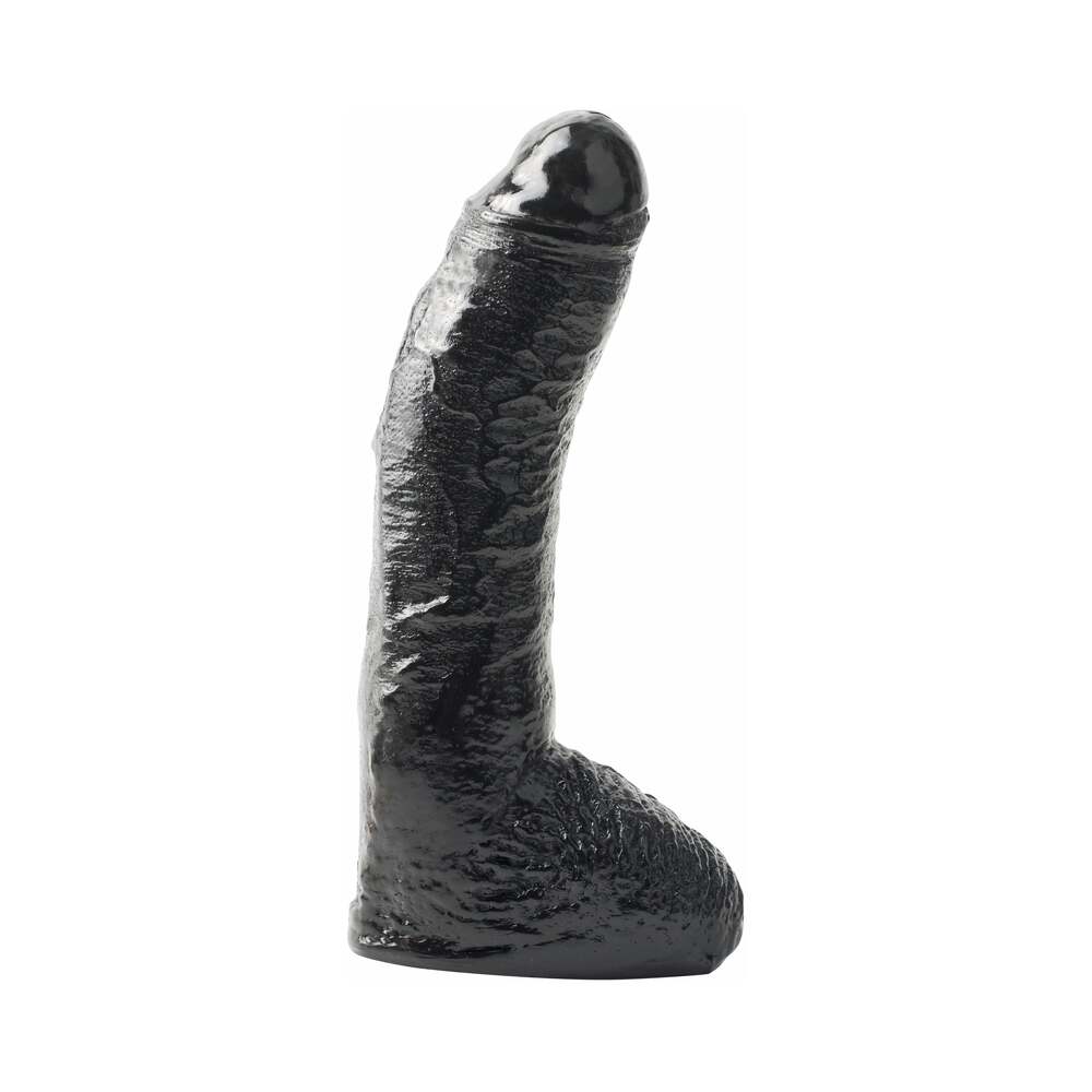 PD Basix Fat Boy 10in Dildo Balls Black