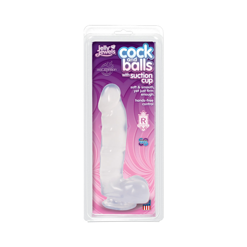 Jelly Jewel Cock & Balls Suct. (Diamond)