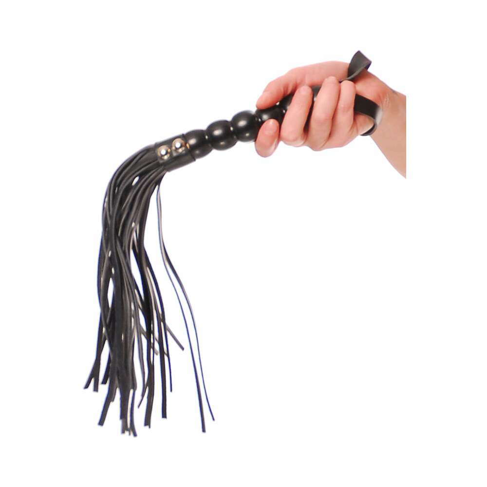 Flogger de nueve colas con cuentas FF, color negro