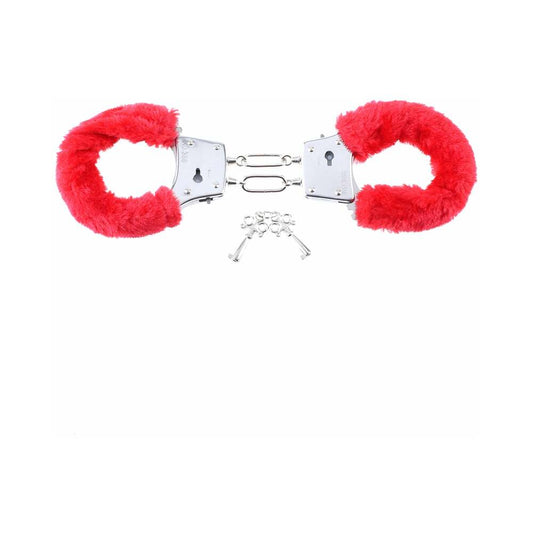 FF Beginners Furry Cuffs Red