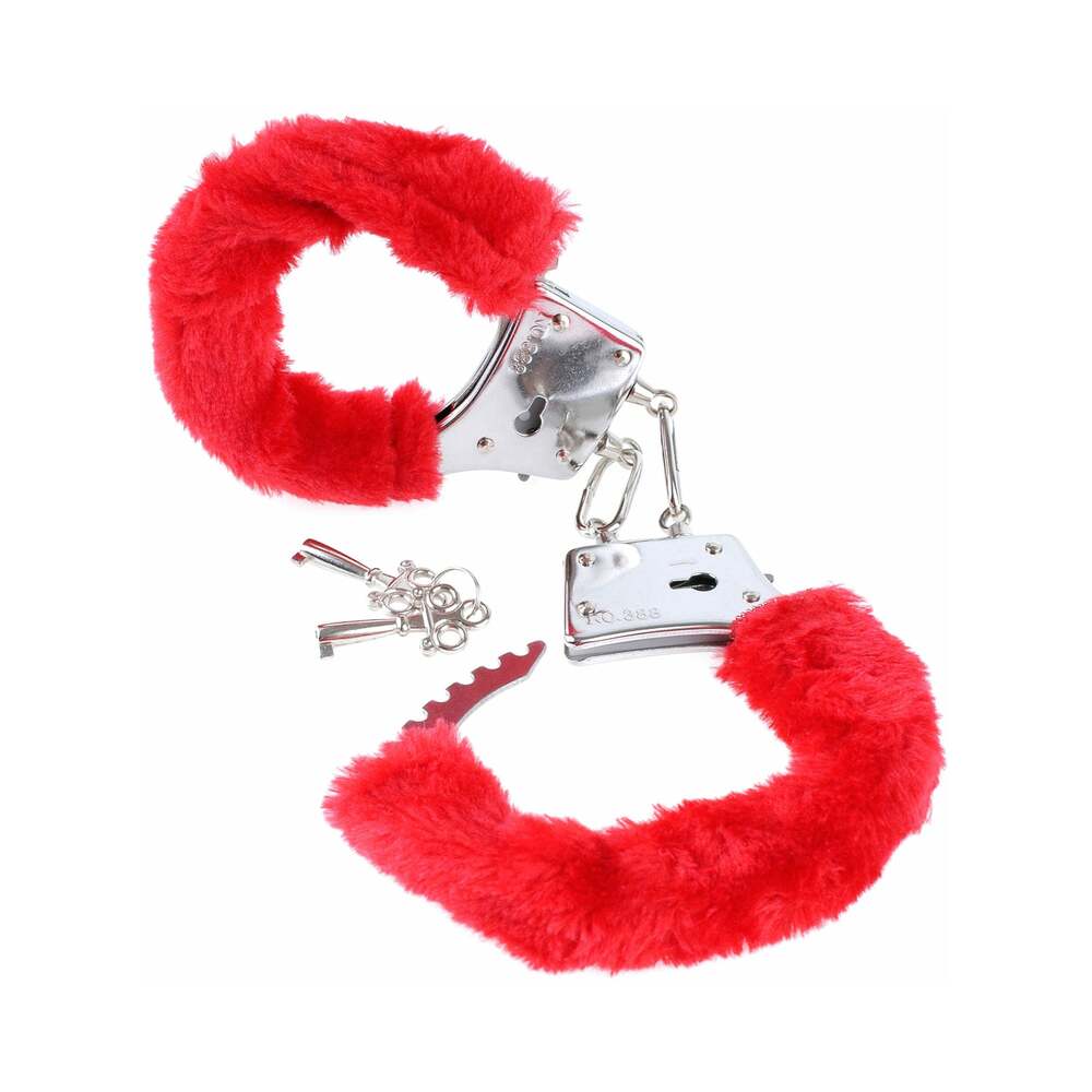 FF Beginners Furry Cuffs Red