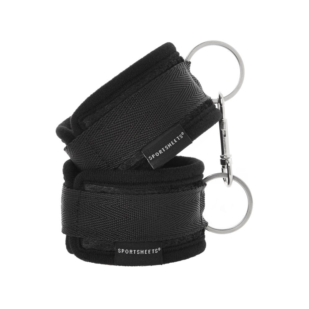 SS Soft Cuffs with Velcro Straps Black