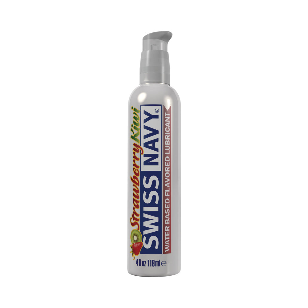 Swiss Navy Strawberry Kiwi Water-Based Flavored Lubricant 4 oz.