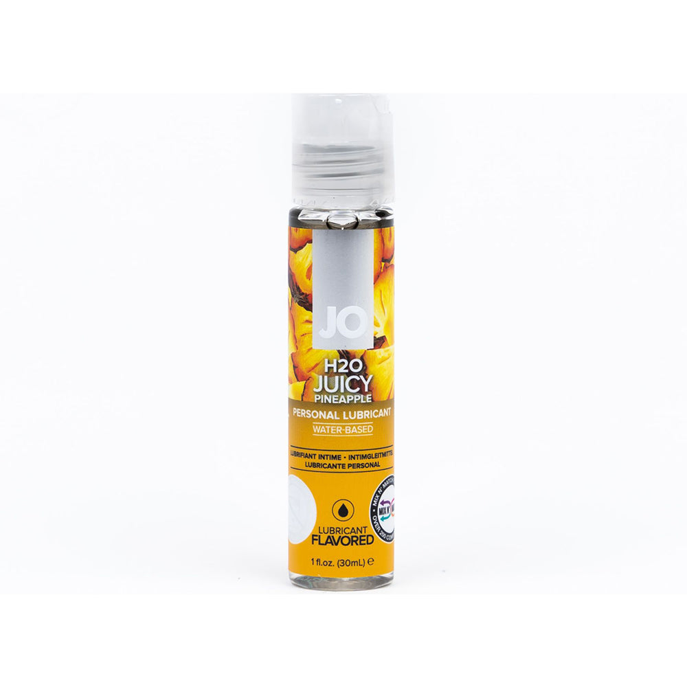 JO H2O Juicy Pineapple Flavored Water-Based Lubricant 1 oz.