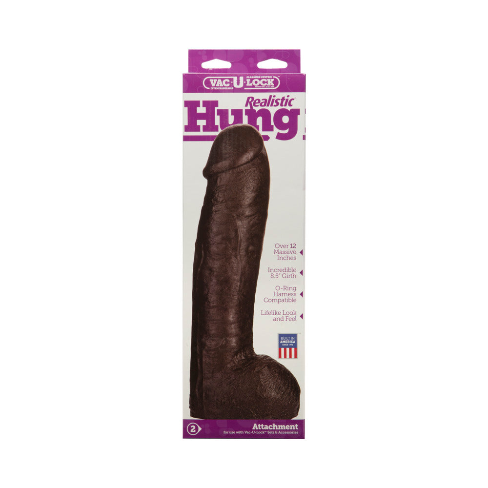 Vac-U-Lock Realistic Hung Black