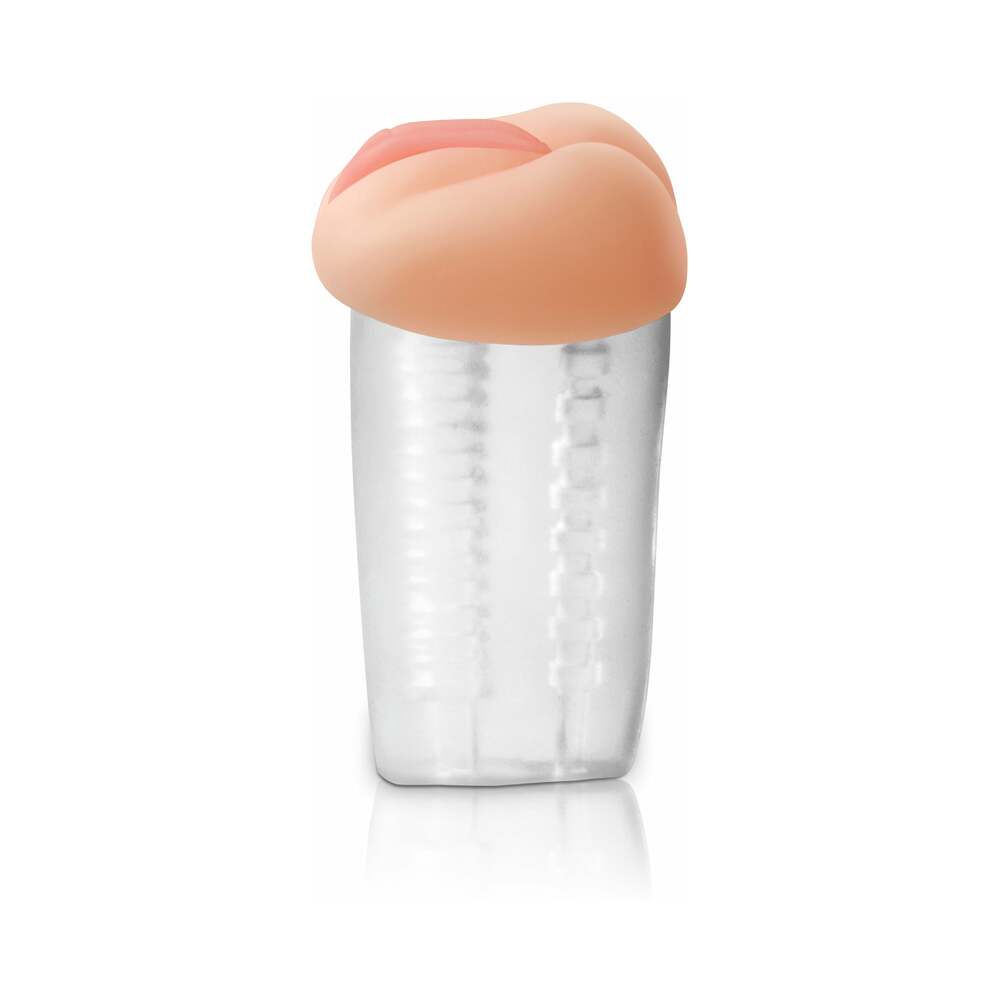 PDX Deluxe See-Thru Vaginal Stroker Clr