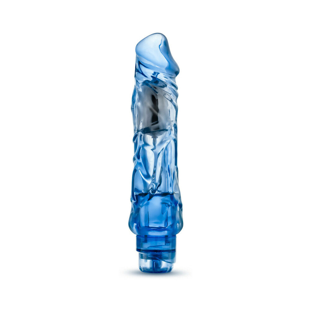Naturally Yours Wild Ride Realistic 9 in. Vibrating Dildo Blue