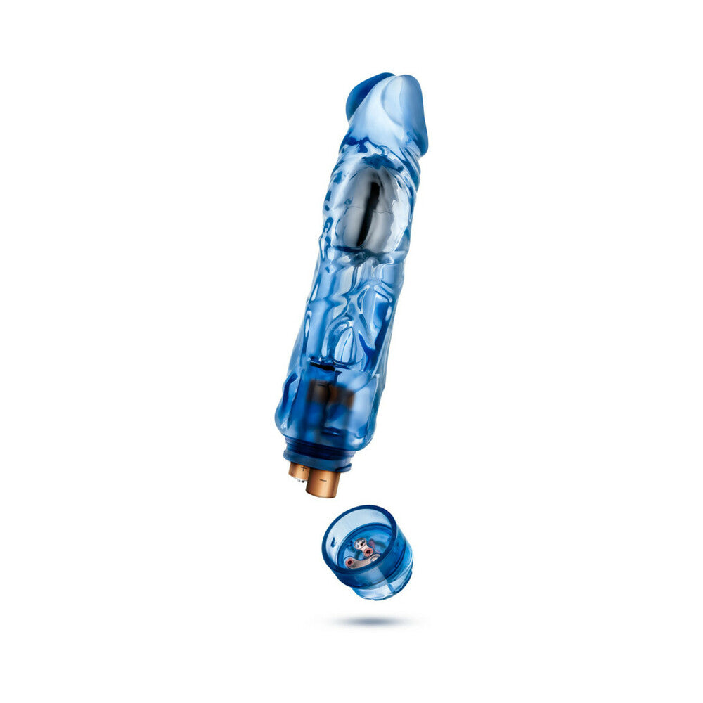 Naturally Yours Wild Ride Realistic 9 in. Vibrating Dildo Blue