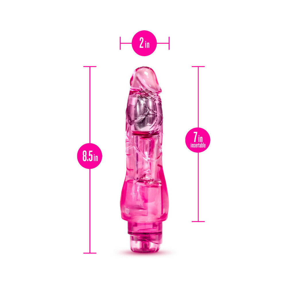 Vibrador de fantasía Naturally Yours de 8,5 pulgadas, color rosa