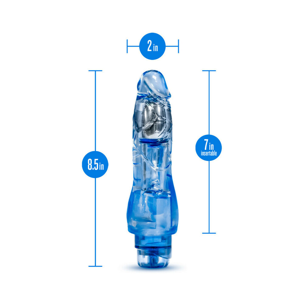 Naturally Yours Fantasy Vibe Realistic 8.5 in. Vibrating Dildo Blue