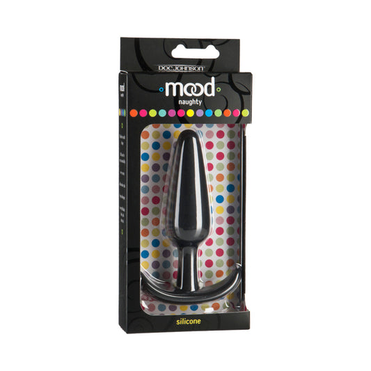 Mood - Naughty - Large Black Silicone Butt Plug