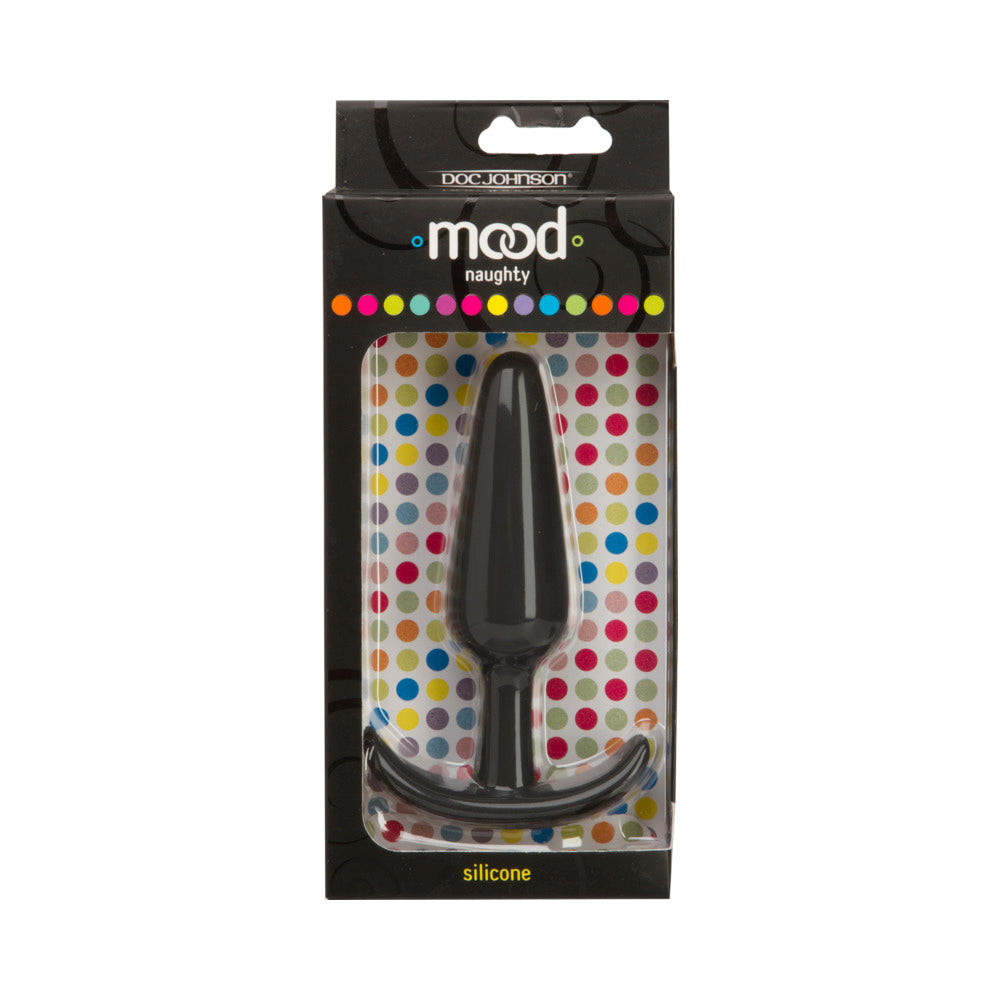 Mood Naughty Large Blk Sili Butt Plug