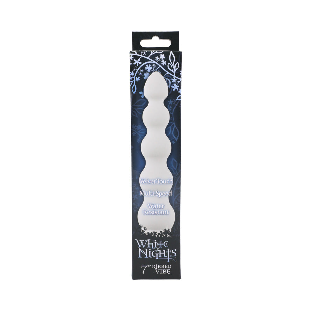 White Nights 7in Ribbed Vibrator