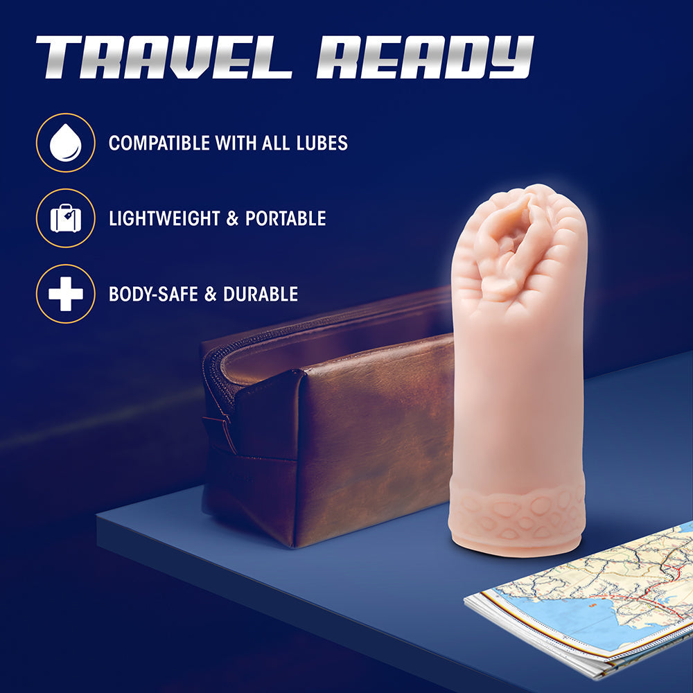 M for Men Sexy Snatch Vagina Stroker Beige