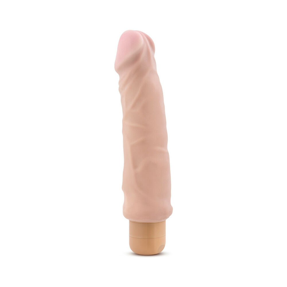 X5 Plus Hard On 9in Vibr Dildo Beige