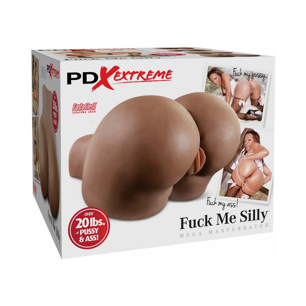 PDX Extreme Fuck Me Silly Dual-Entry Mega Masturbator Brown