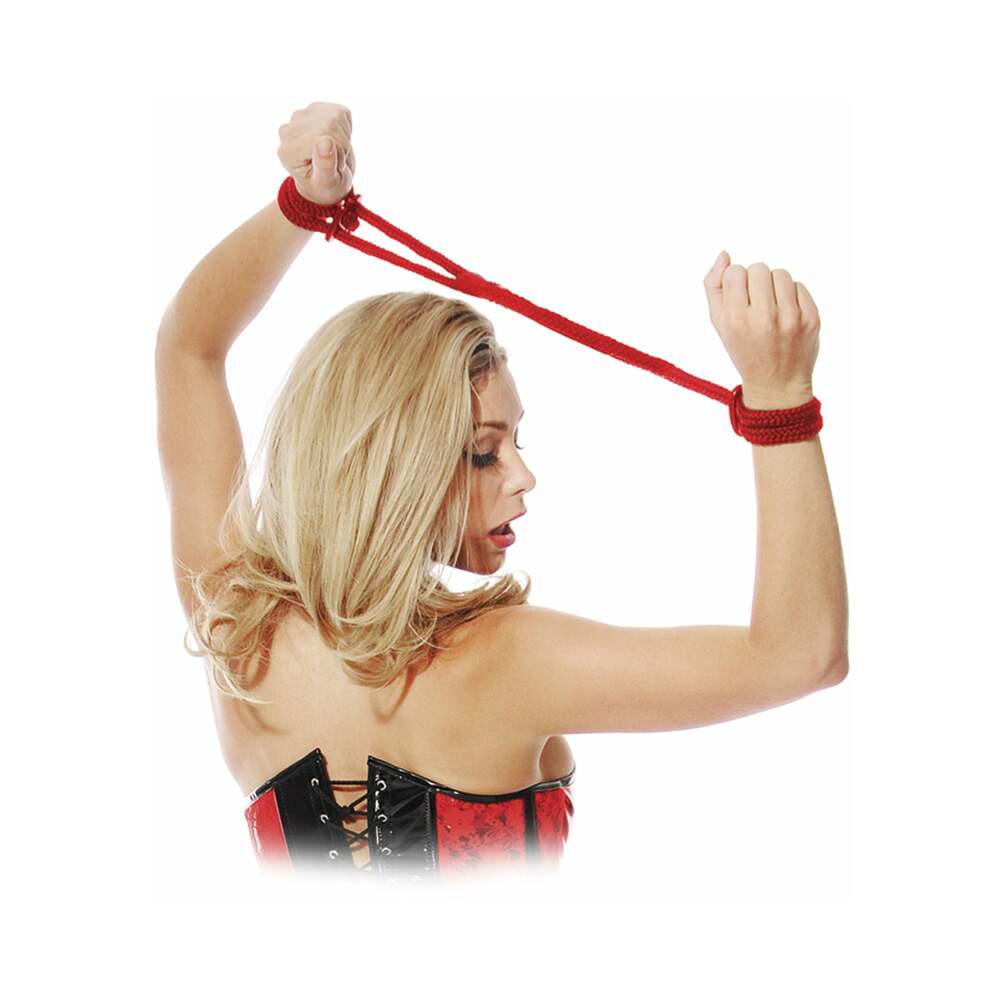 FF Silk Rope Love Cuffs Red