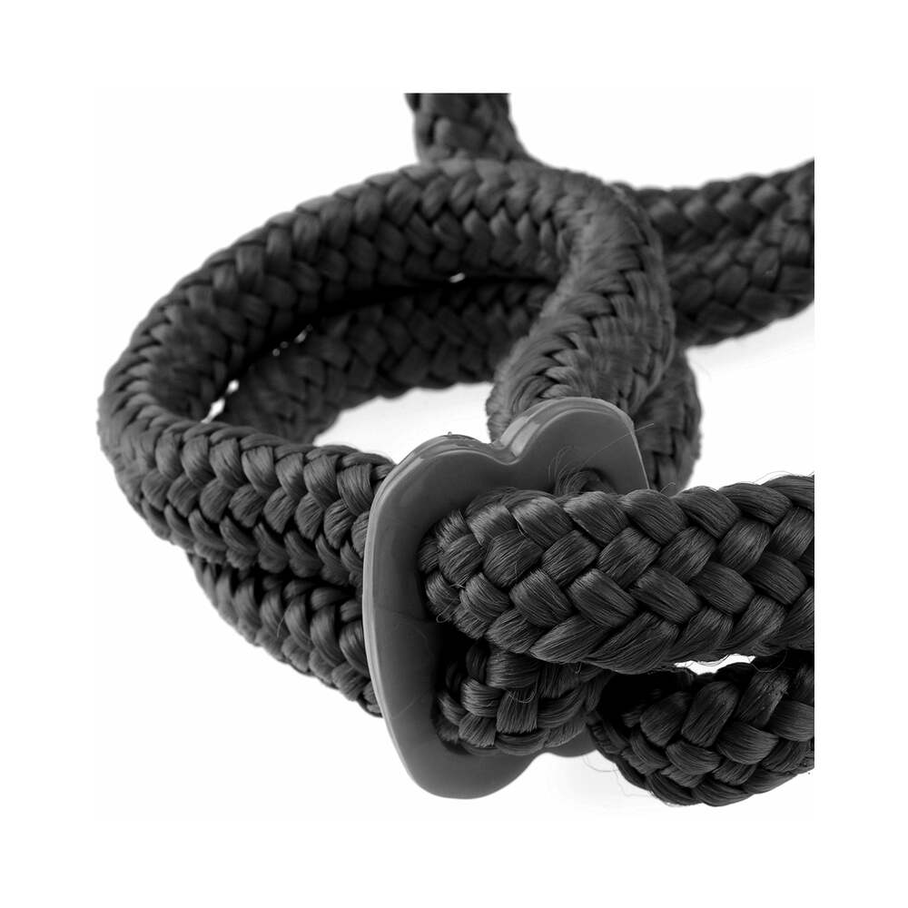 FF Silk Rope Love Cuffs Black