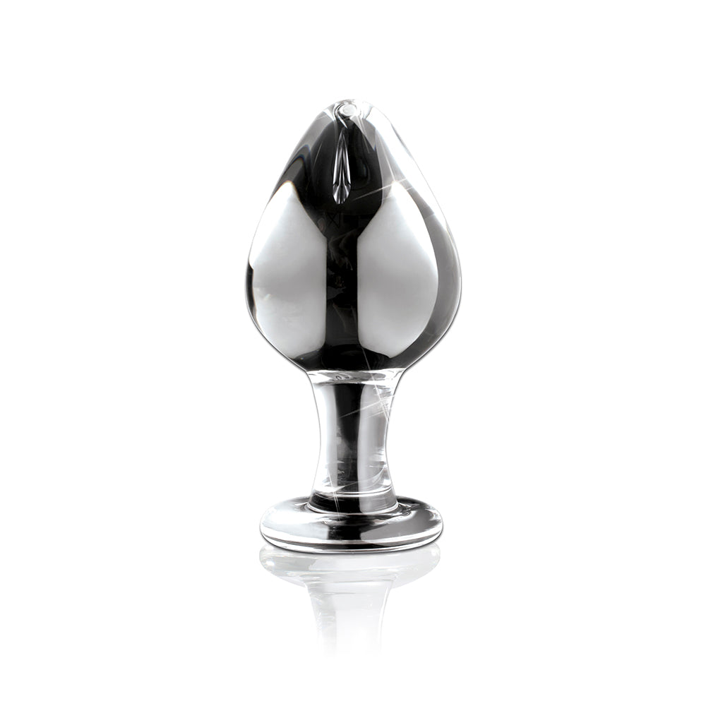 Icicles #25 Glass Anal Plug 3.5in Clear