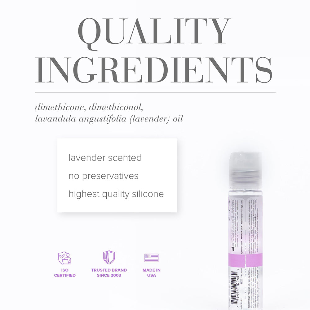 JO All-In-One Sensual Massage Glide Lavender 1 oz.