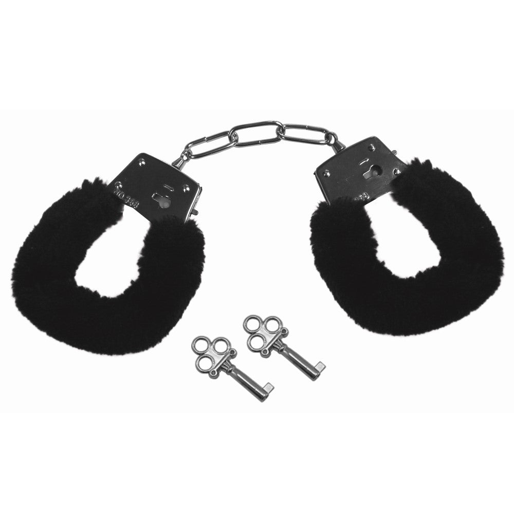 SS S&M Furry Handcuffs Black