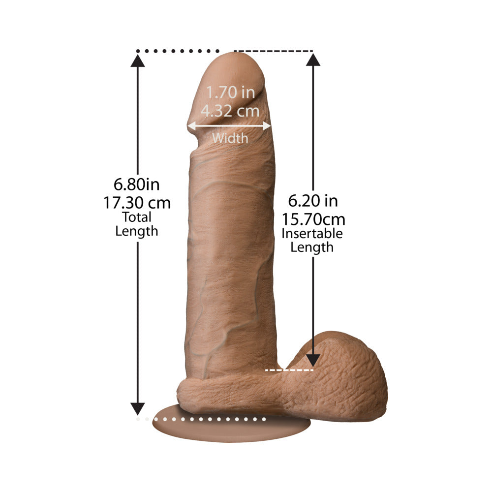 Realistic Cock - UR3 - 6in Brown