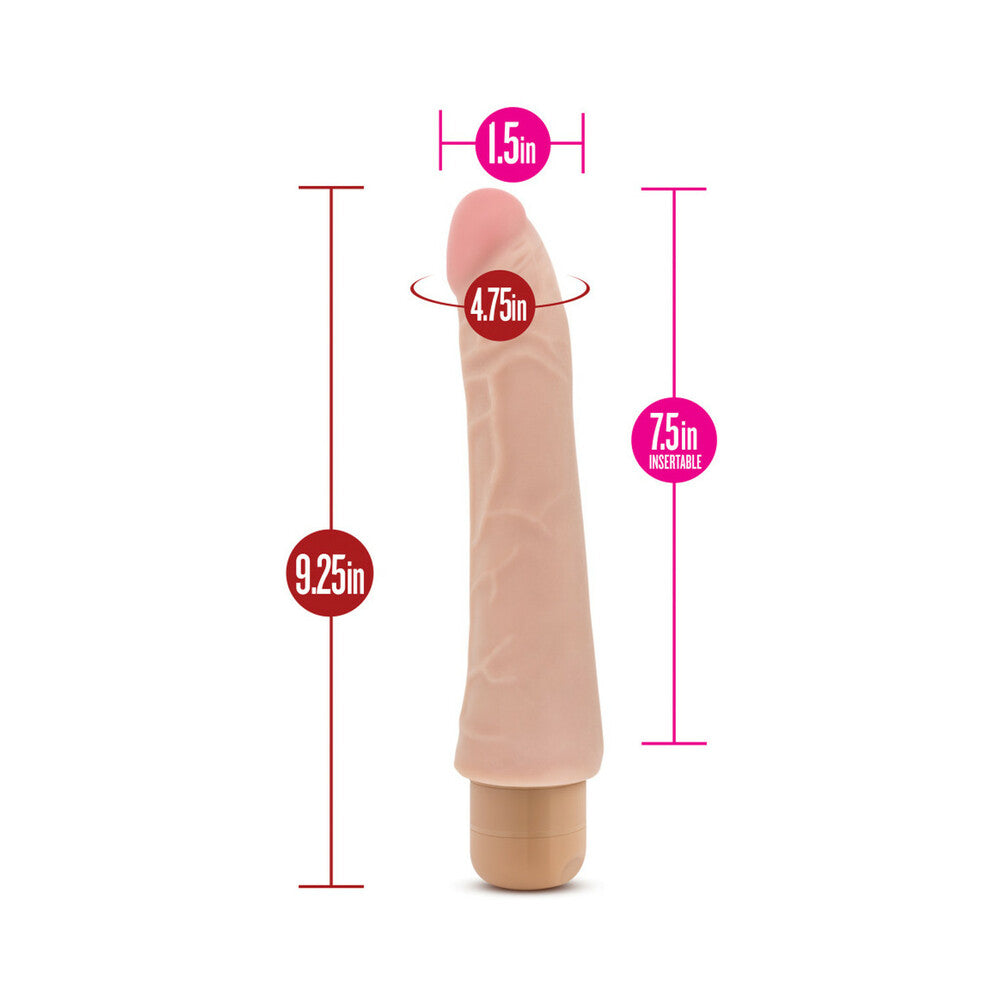 X5 Plus Mambo Vibe 9.25in Dildo Beige