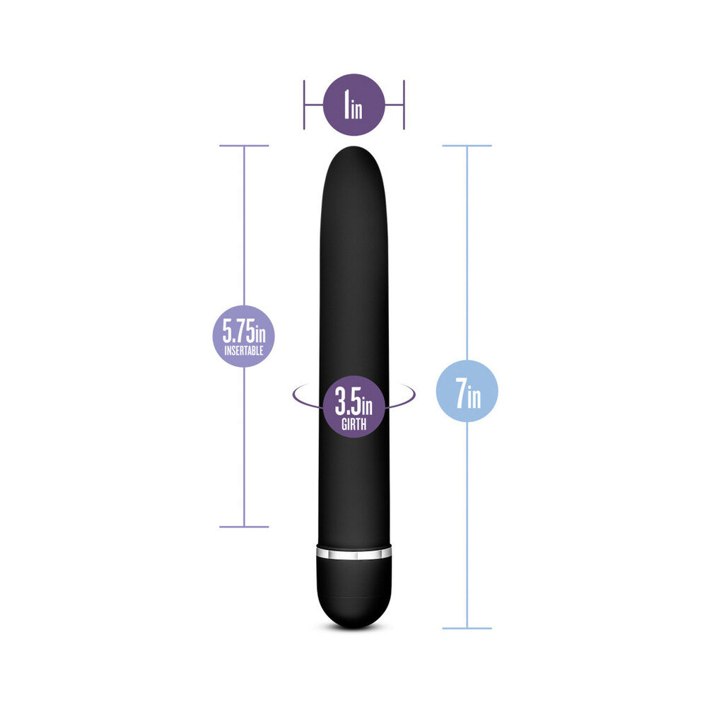Rose Luxuriate Classic Slimline Vibrator Black