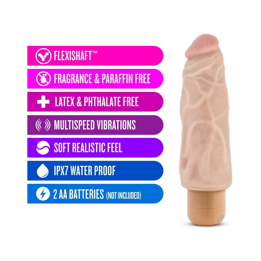 Dr. Skin Vibe 9 Dildo 7.5in Vibr Beige