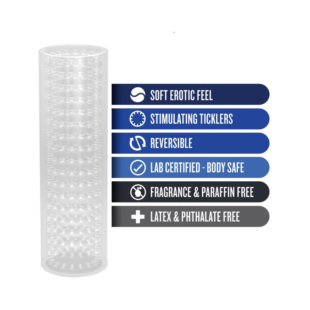 M for Men Stroke Sleeve Reversible Stroker Clear
