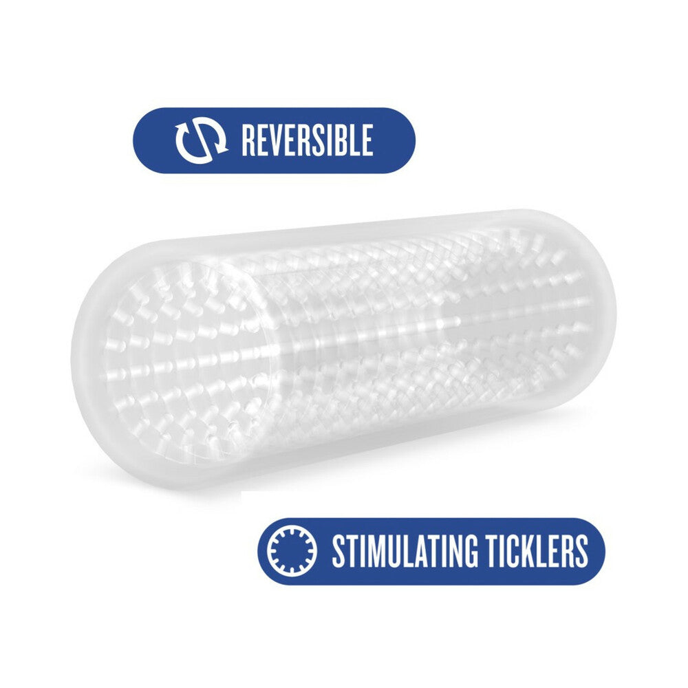 M for Men Stroke Sleeve Reversible Stroker Clear