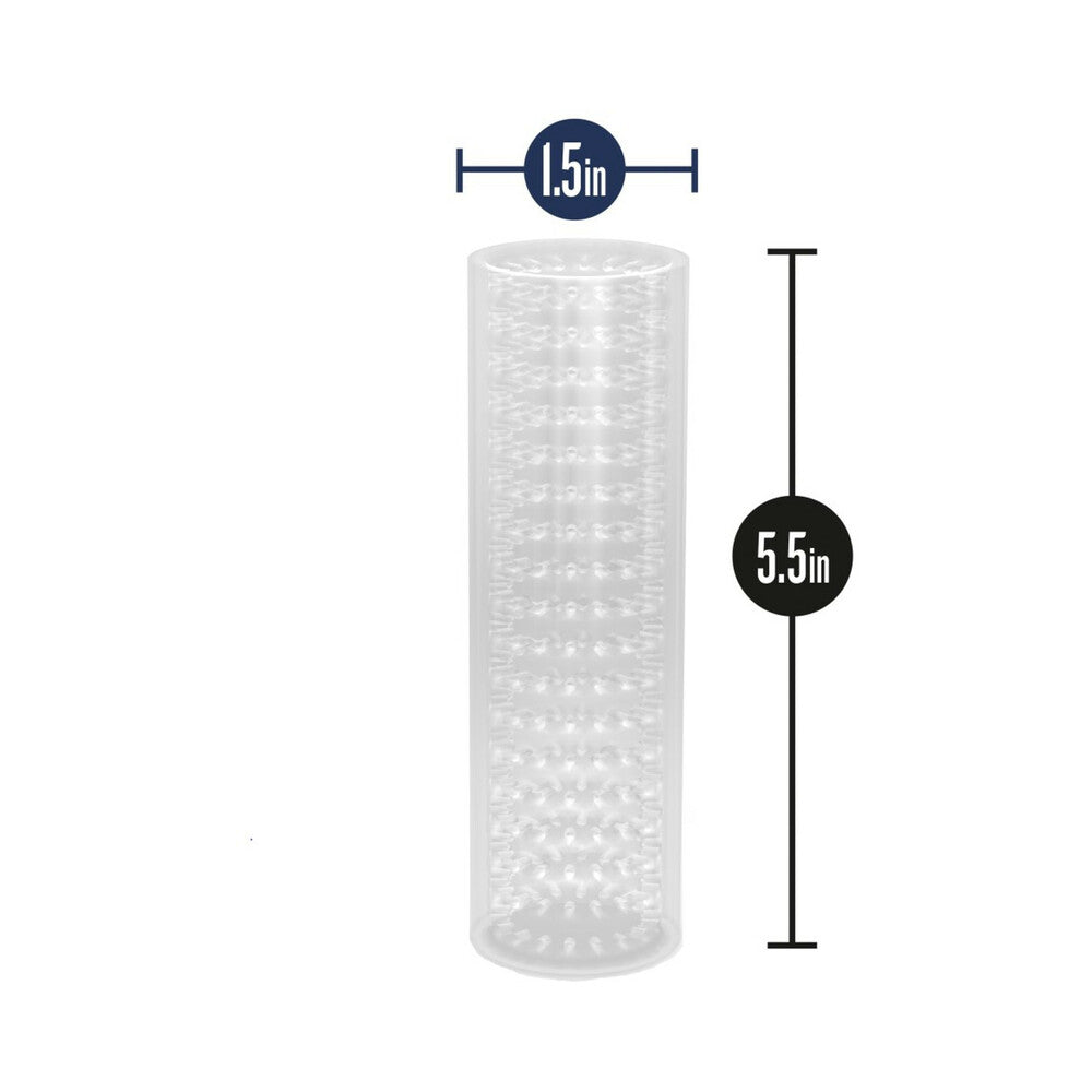 M for Men Stroke Sleeve Reversible Stroker Clear