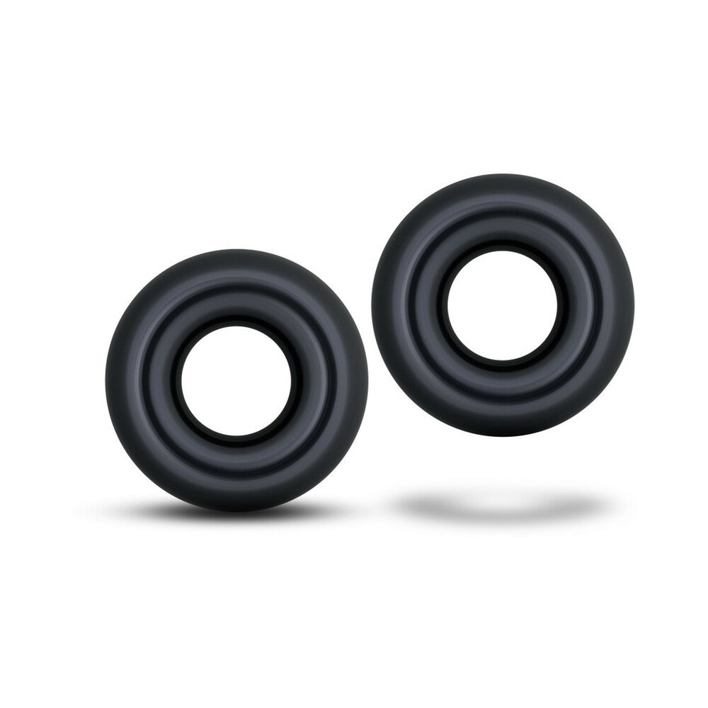 Stay Hard Donut Rings Oversized 2pk Blk