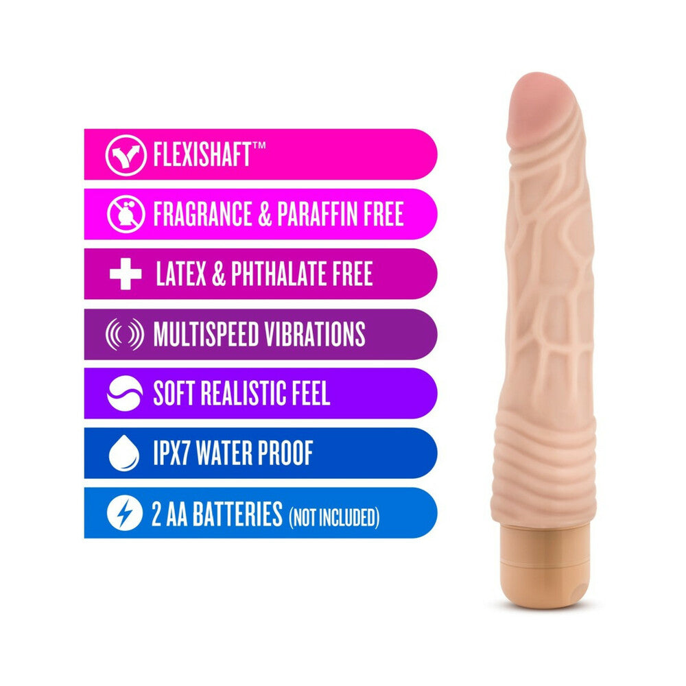 Dr. Skin Vibe 2 Dildo 9in Vibr Beige